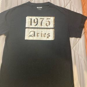 Gildan Black Aries 1975 Tee - Short Sleeve